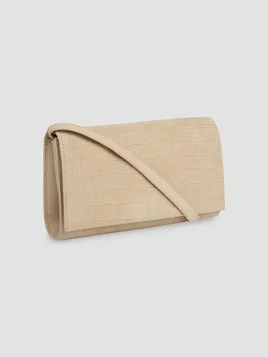 Vince Women's Croc-Embossed Nubuck Wallet On Strap | Thumbnail 3 Vince Women's Croc-Embossed Nubuck Wallet On Strap | Thumbnail 3