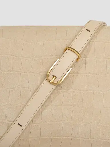 Vince Women's Croc-Embossed Nubuck Wallet On Strap | Thumbnail 4 Vince Women's Croc-Embossed Nubuck Wallet On Strap | Thumbnail 4