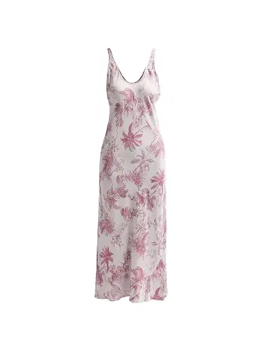 L'Agence Women's Akiya Floral Tank Dress - Tan Textured Jungle - Size XXL | Thumbnail 1 L'Agence Women's Akiya Floral Tank Dress - Tan Textured Jungle - Size XXL | Thumbnail 1