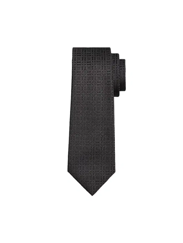 Kiton Men's Solid Silk Tie - Dark Grey