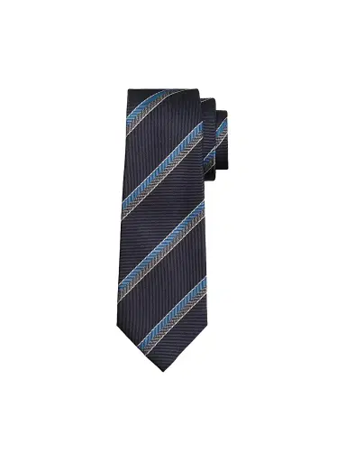 Kiton Men's Diagonal Stripe Silk Tie | Thumbnail 1 Kiton Men's Diagonal Stripe Silk Tie | Thumbnail 1