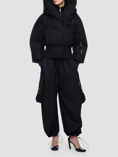 The Attico Women's Wide-Leg Drawcord Cargo Pants | Thumbnail 2