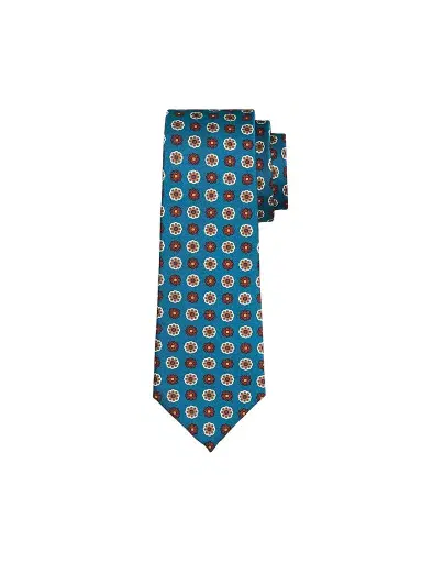 Kiton Men's Floral Medallion Silk Tie | Thumbnail 1