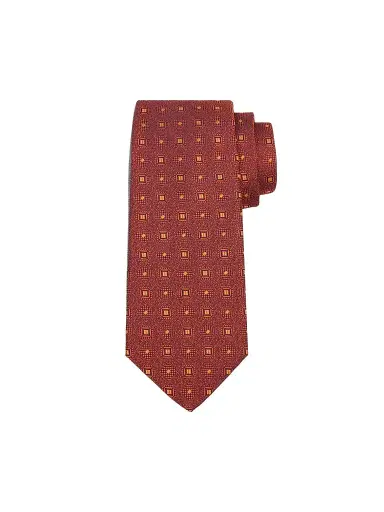 Kiton Men's Geometric Woven Silk Tie | Thumbnail 1