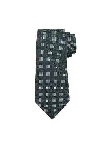 Kiton Men's Geometric Woven Silk Tie | Thumbnail 1