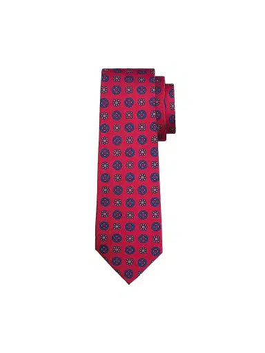 Kiton Men's Medallion Silk Tie | Thumbnail 1