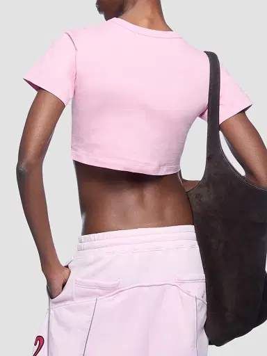 The Attico Women's Underwire Cotton Crop T-Shirt | Thumbnail 3 The Attico Women's Underwire Cotton Crop T-Shirt | Thumbnail 3