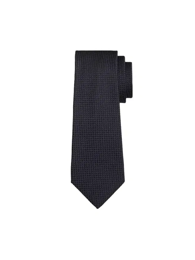 Kiton Men's Woven Silk Tie - Dark Blue