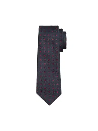 Kiton Men's Geometric Woven Silk Tie | Thumbnail 1 Kiton Men's Geometric Woven Silk Tie | Thumbnail 1