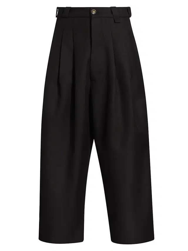 Willy Chavarria Men's Borracho Pleated Pants - Black