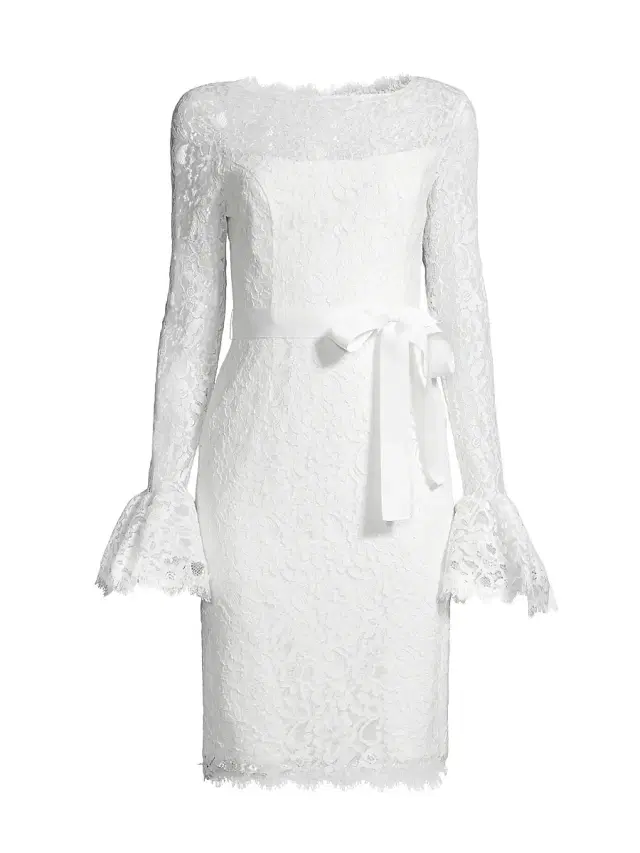 Shani Women's Lace Bell-Sleeve Sheath Dress -