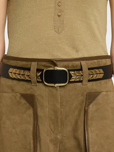 Isabel Marant Women's Bolton Snake-Embossed Leather Belt | Thumbnail 3 Isabel Marant Women's Bolton Snake-Embossed Leather Belt | Thumbnail 3