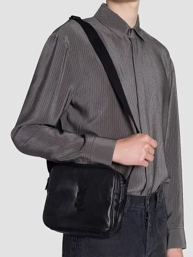 Saint Laurent Men's Niki Camera Bag in Smooth Leather | Thumbnail 2 Saint Laurent Men's Niki Camera Bag in Smooth Leather | Thumbnail 2