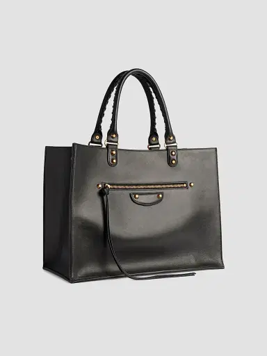Balenciaga Women's Le City Sleek Large Tote Bag - Black | Thumbnail 4