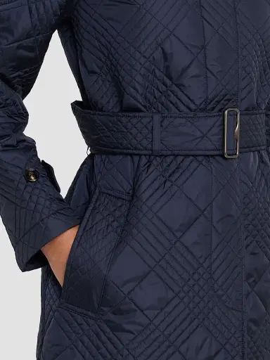 Burberry Women's Darliston Quilted Check Trench Coat | Thumbnail 5