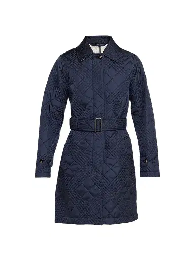 Burberry Women's Darliston Quilted Check Trench Coat | Thumbnail 1