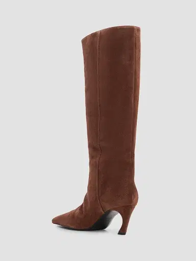 Schutz Women's Lexi 75MM Suede Boots - Root Brown | Thumbnail 4