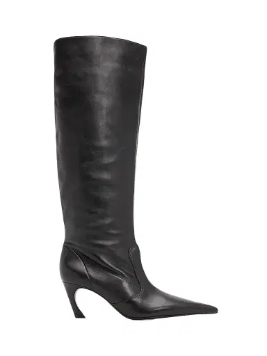 Schutz Women's Lexi 75MM Leather Boots - Black | Thumbnail 1