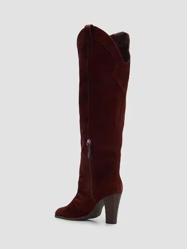 Schutz Women's Miller Up 95MM Knee-High Suede Boots - Maplewood | Thumbnail 4