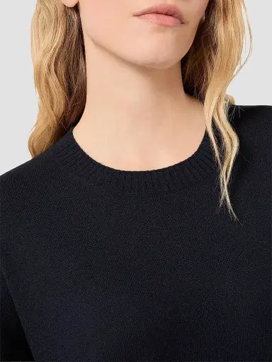 Marina Rinaldi Women's Cashmere Sweater - Midnight Blue - Size Large | Thumbnail 5
