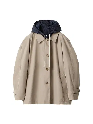 Miu Miu Women's Panama Cotton and Technical Pongé Blouson Jacket - Grey - Size 2 | Thumbnail 1