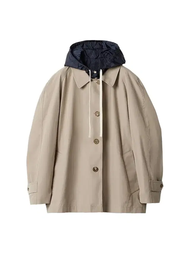 Miu Miu Women's Panama Cotton and Technical Pongé Blouson Jacket - Grey