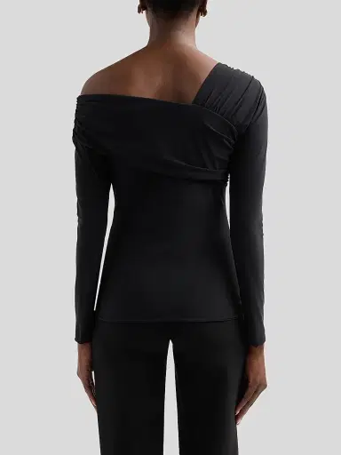 Chiara Boni La Petite Robe Women's Addey Off-The-Shoulder Top - Black - Size 14 | Thumbnail 3 Chiara Boni La Petite Robe Women's Addey Off-The-Shoulder Top - Black - Size 14 | Thumbnail 3
