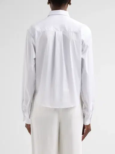 Chiara Boni La Petite Robe Women's Danae Embroidered Cotton-Blend Shirt - White - Size 12 | Thumbnail 3 Chiara Boni La Petite Robe Women's Danae Embroidered Cotton-Blend Shirt - White - Size 12 | Thumbnail 3