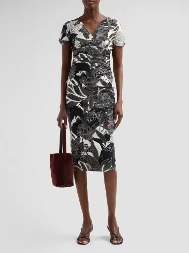 Chiara Boni La Petite Robe Women's Lumi Floral Pencil Skirt | Thumbnail 2 Chiara Boni La Petite Robe Women's Lumi Floral Pencil Skirt | Thumbnail 2