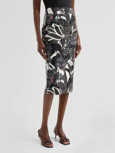 Chiara Boni La Petite Robe Women's Lumi Floral Pencil Skirt | Thumbnail 4 Chiara Boni La Petite Robe Women's Lumi Floral Pencil Skirt | Thumbnail 4