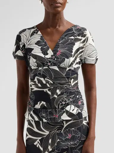 Chiara Boni La Petite Robe Women's Aaral Floral V-Neck Top | Thumbnail 5