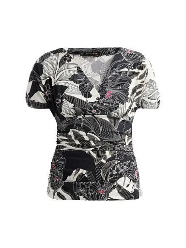 Chiara Boni La Petite Robe Women's Aaral Floral V-Neck Top | Thumbnail 1