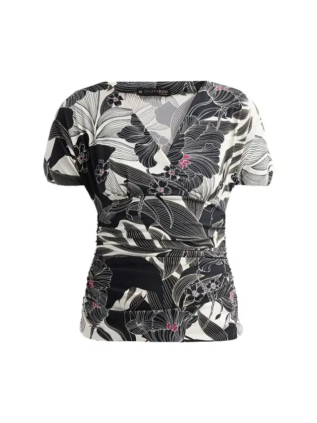 Chiara Boni La Petite Robe Women's Aaral Floral V-Neck Top - Zelda