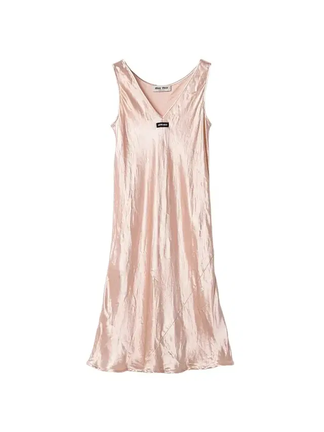 Miu Miu Women's Satin Midi-Dress - Pink