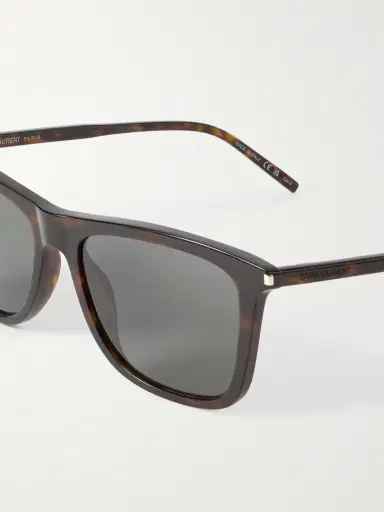 Saint Laurent Eyewear Square-Frame Tortoiseshell Acetate Sunglasses - tortoiseshell | Thumbnail 3 Saint Laurent Eyewear Square-Frame Tortoiseshell Acetate Sunglasses - tortoiseshell | Thumbnail 3