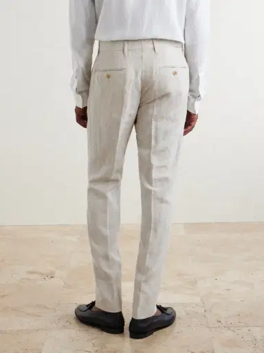 MR P. Phillip Slim-Fit Linen Suit Trousers | Thumbnail 4