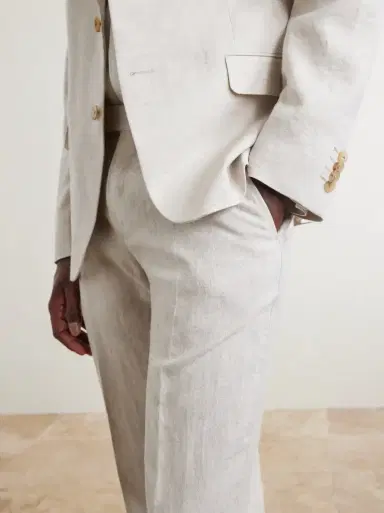 MR P. Phillip Slim-Fit Linen Suit Trousers | Thumbnail 5