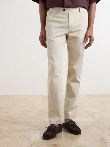 MR P. Samuel Straight-Leg Organic Cotton Chinos | Thumbnail 3