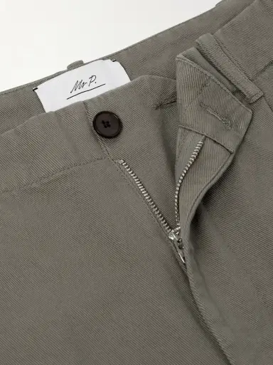 MR P. Daniel Tapered Pleated Cotton-Canvas Trousers | Thumbnail 6