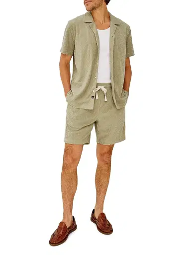 RAILS Men's Maverick Craft Paper Diamond Cotton-Blend Camp Shirt - Craft Paper Diamond - Size XXL | Thumbnail 2