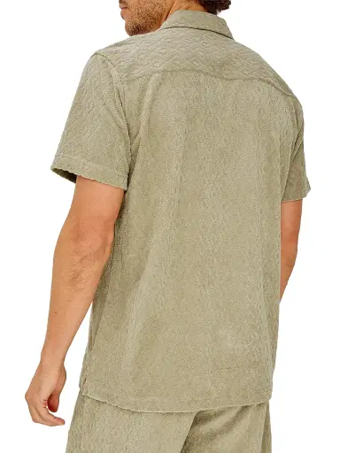 RAILS Men's Maverick Craft Paper Diamond Cotton-Blend Camp Shirt - Craft Paper Diamond - Size XXL | Thumbnail 4
