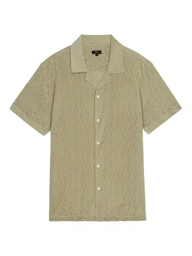 RAILS Men's Maverick Craft Paper Diamond Cotton-Blend Camp Shirt - Craft Paper Diamond - Size XXL | Thumbnail 1
