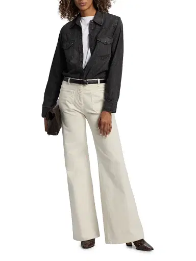 Nili Lotan Women's Travis Denim Shirt | Thumbnail 2