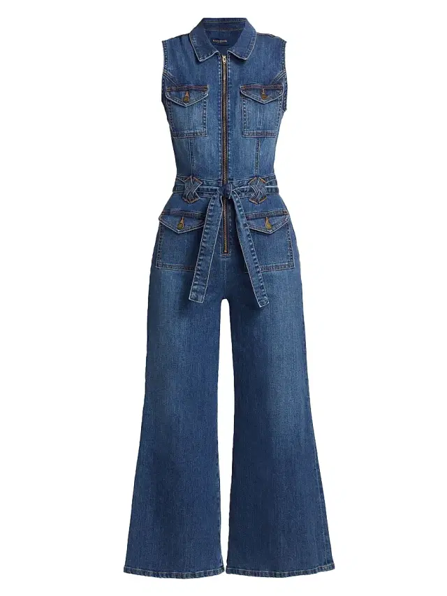 Ramy Brook Women's Bell Denim Jumpsuit - Medium Wash