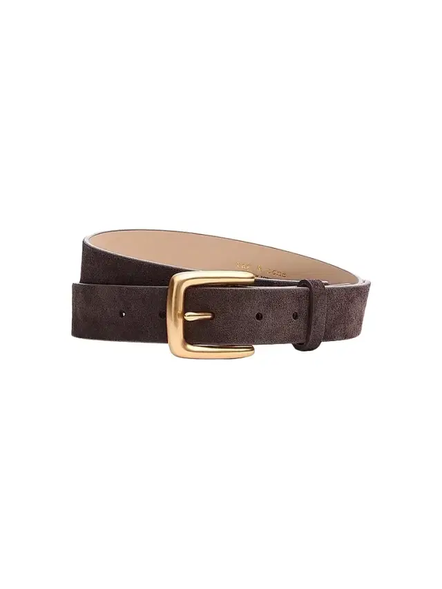 rag & bone Women's Cassie Suede Belt - Dark Chocolate Suede