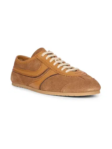 Dries Van Noten Women's Round-Toe Suede Low-Top Sneakers | Thumbnail 2 Dries Van Noten Women's Round-Toe Suede Low-Top Sneakers | Thumbnail 2