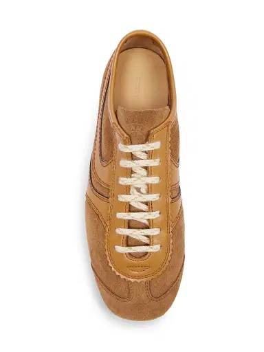 Dries Van Noten Women's Round-Toe Suede Low-Top Sneakers | Thumbnail 4 Dries Van Noten Women's Round-Toe Suede Low-Top Sneakers | Thumbnail 4