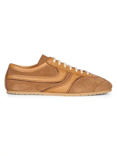 Dries Van Noten Women's Round-Toe Suede Low-Top Sneakers | Thumbnail 1 Dries Van Noten Women's Round-Toe Suede Low-Top Sneakers | Thumbnail 1
