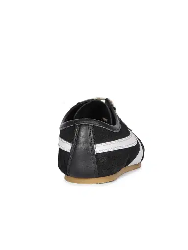 Dries Van Noten Women's Suede Low-Top Sneakers - Black White - Size 11 | Thumbnail 3