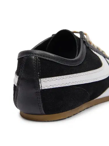 Dries Van Noten Women's Suede Low-Top Sneakers - Black White - Size 11 | Thumbnail 6